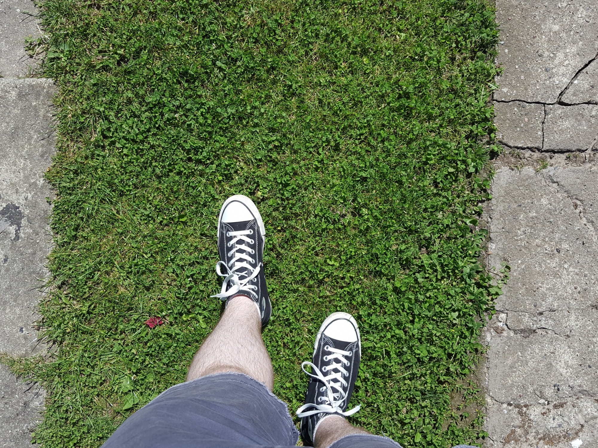 Feet on Grass